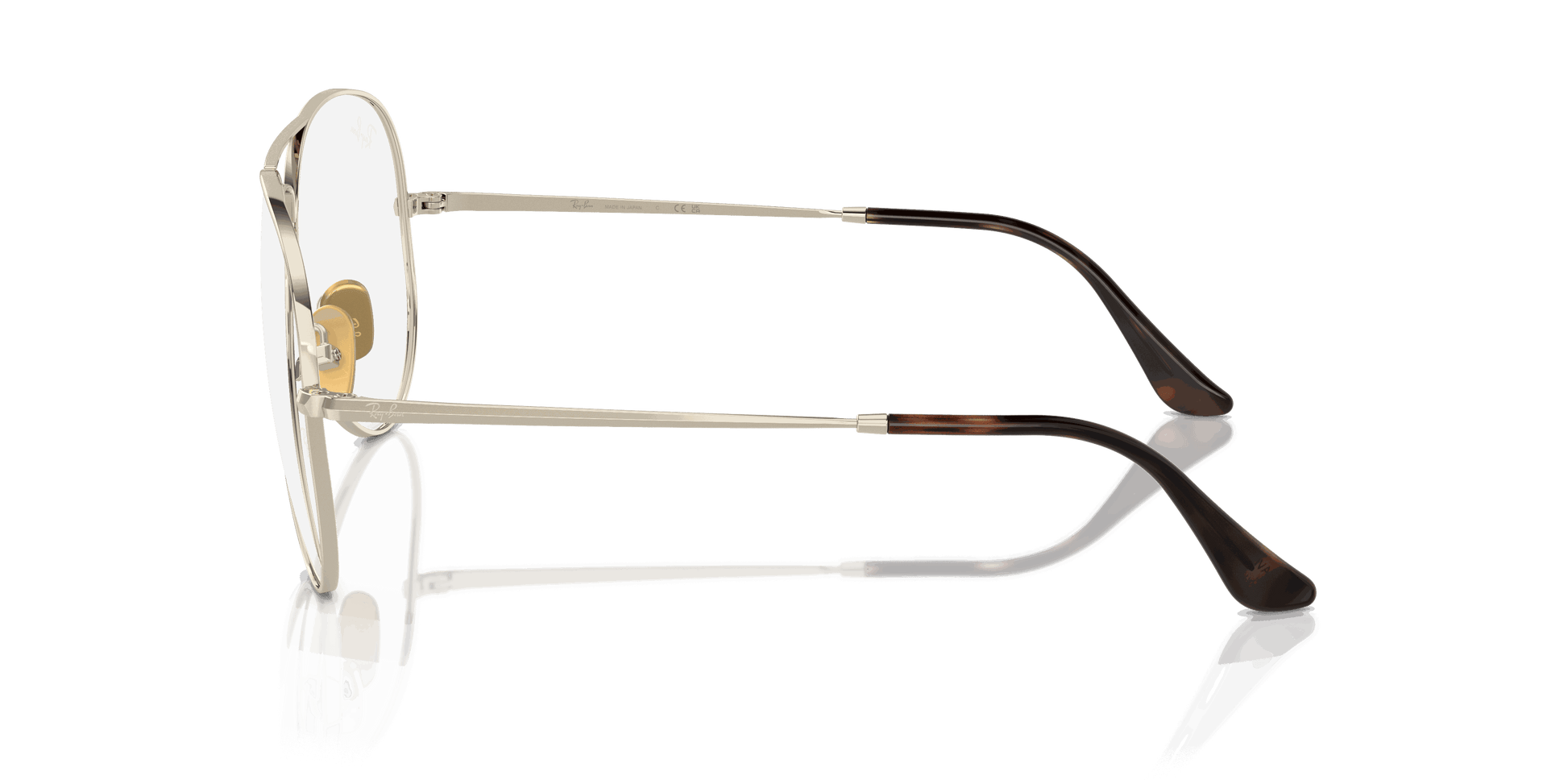 [Clear Lenses, Polished Arista Gold Frame]