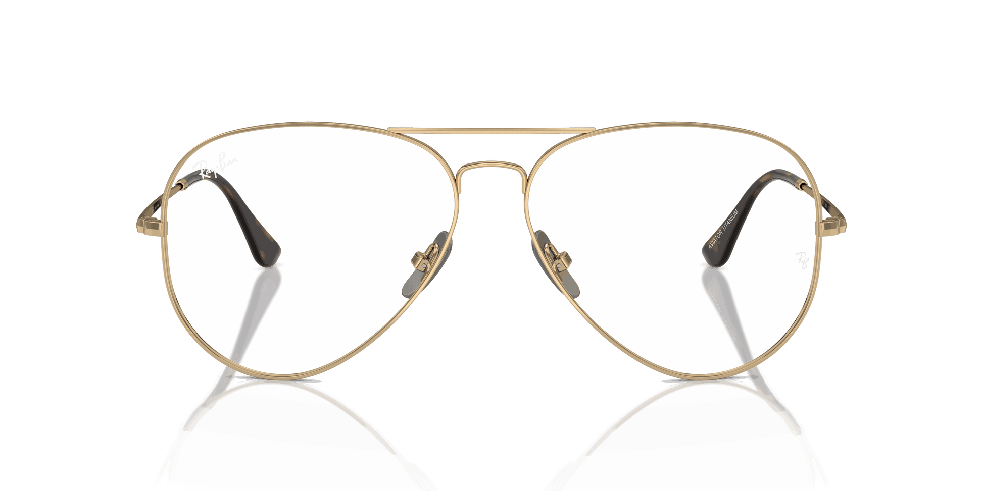 [Clear Lenses, Polished Light Brown Frame]