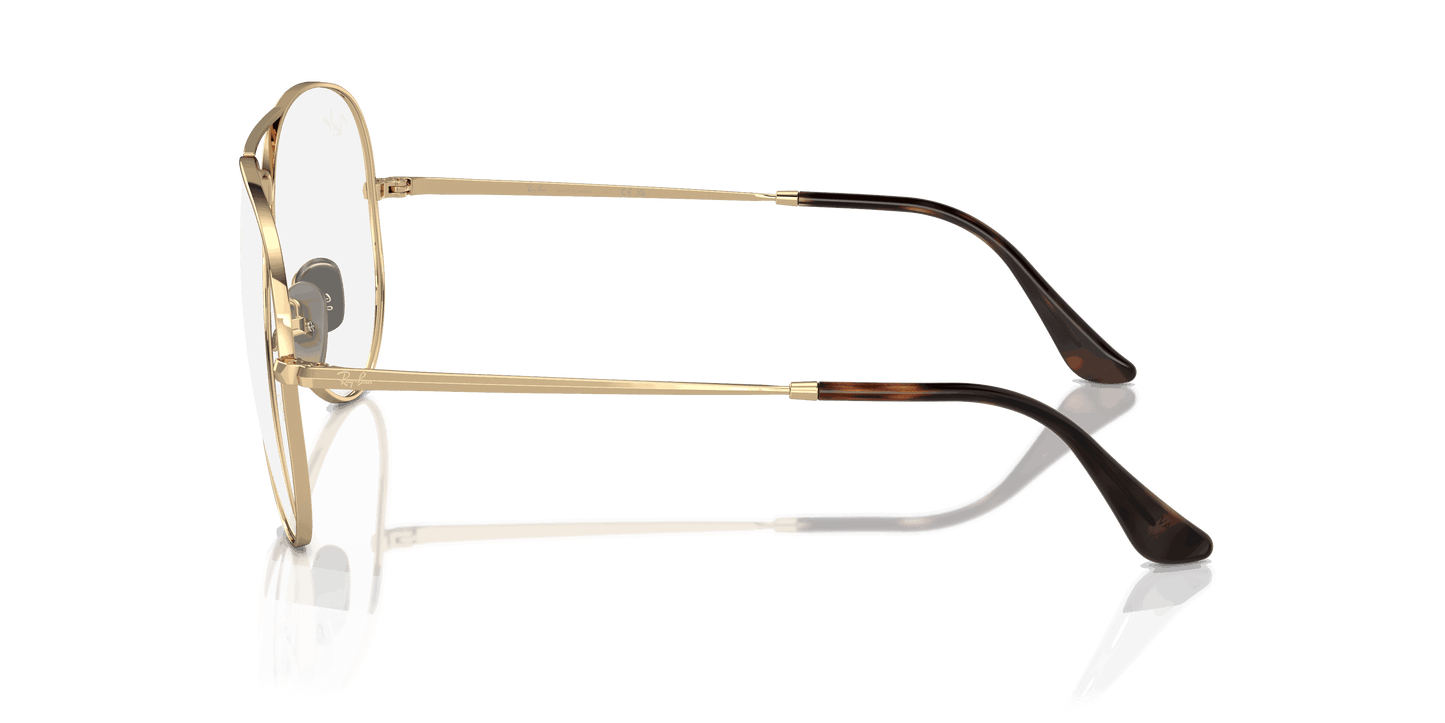 [Clear Lenses, Polished Light Brown Frame]