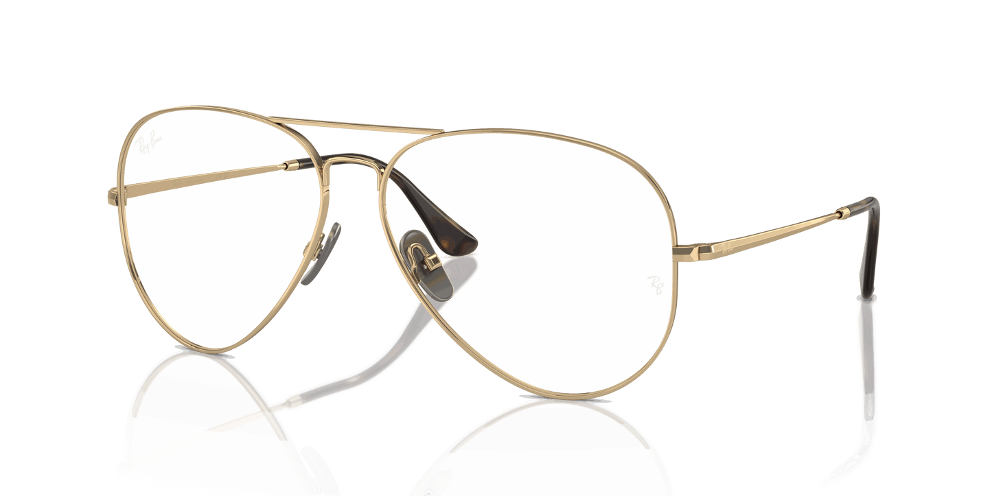 [Clear Lenses, Polished Light Brown Frame]