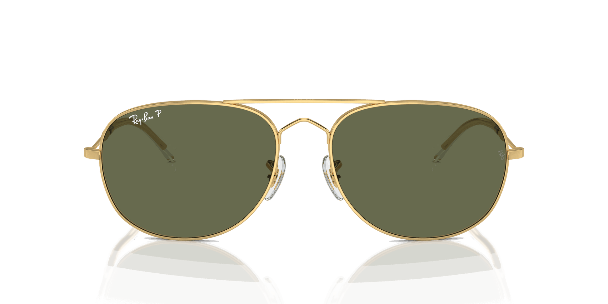 [Green Lenses, Polished Arista Gold Frame]