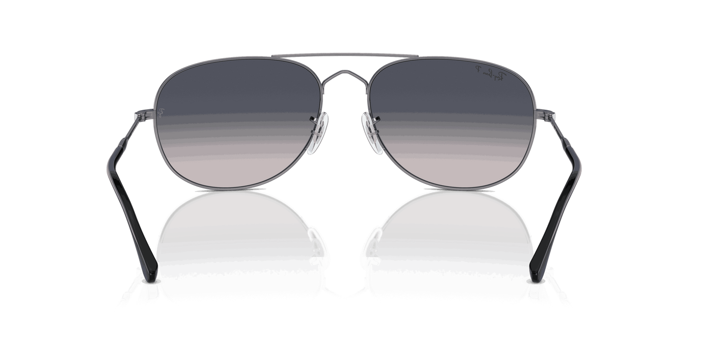 [Blue Lenses, Polished Gunmetal Frame]