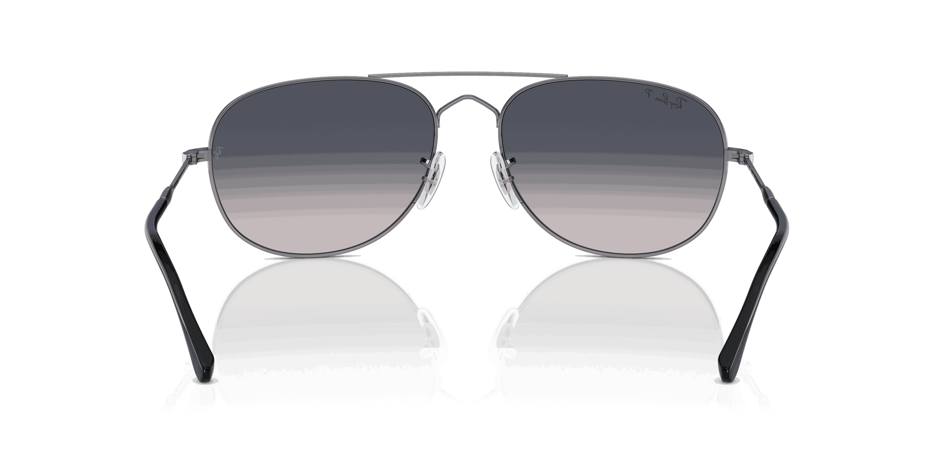 [Blue Lenses, Polished Gunmetal Frame]
