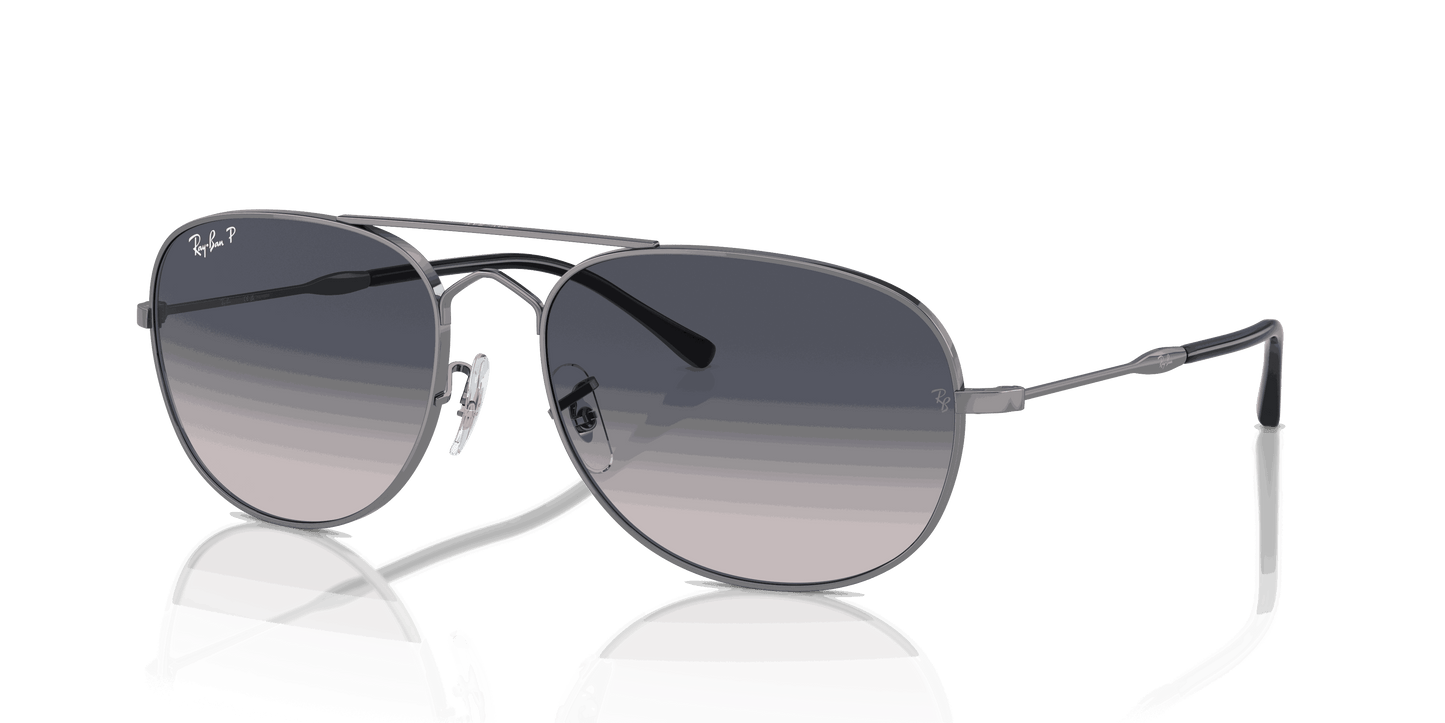 [Blue Lenses, Polished Gunmetal Frame]