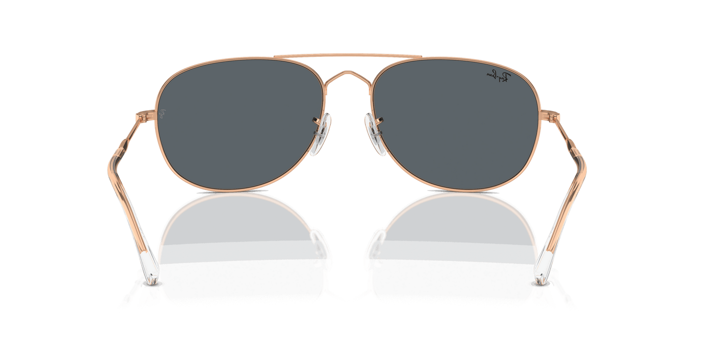 [Blue Lenses, Polished Rose Gold Frame]