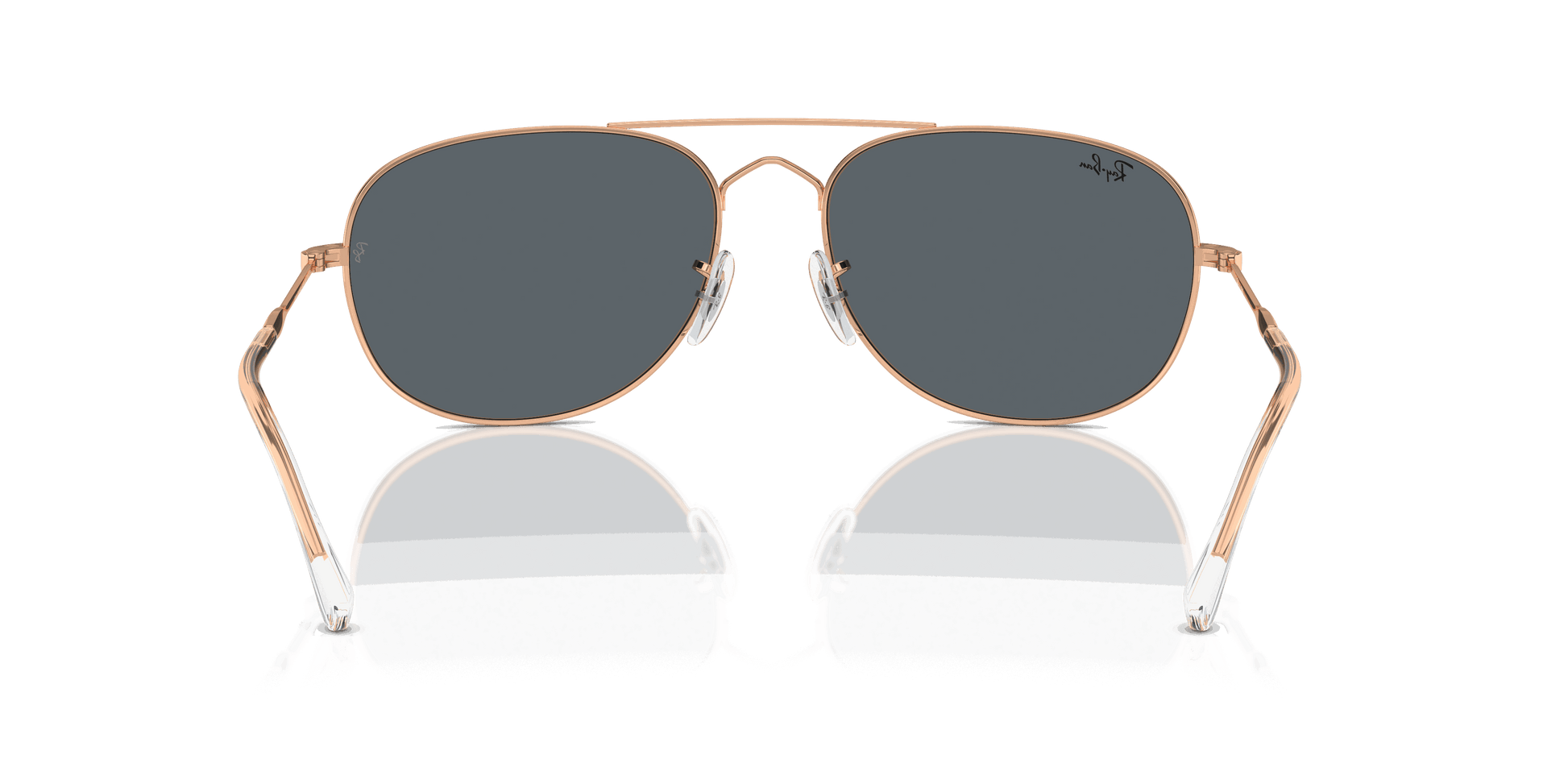 [Blue Lenses, Polished Rose Gold Frame]