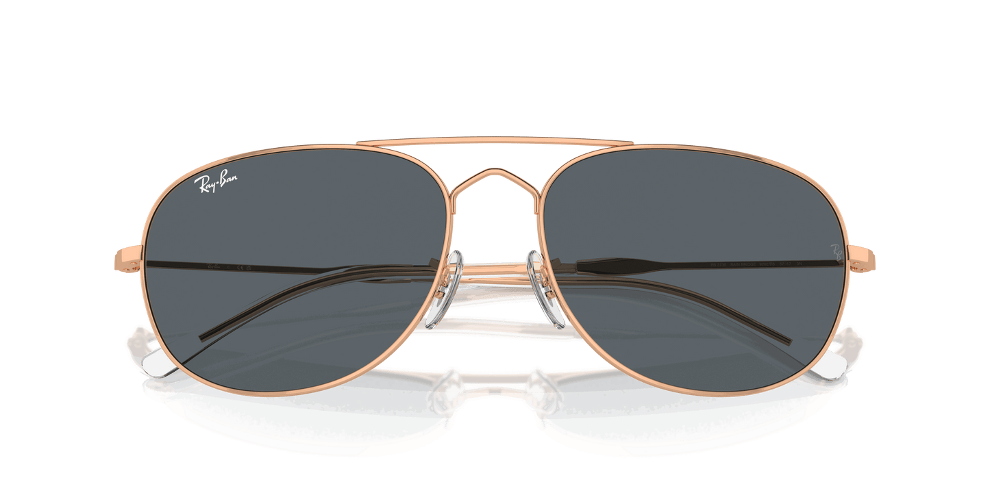 [Blue Lenses, Polished Rose Gold Frame]