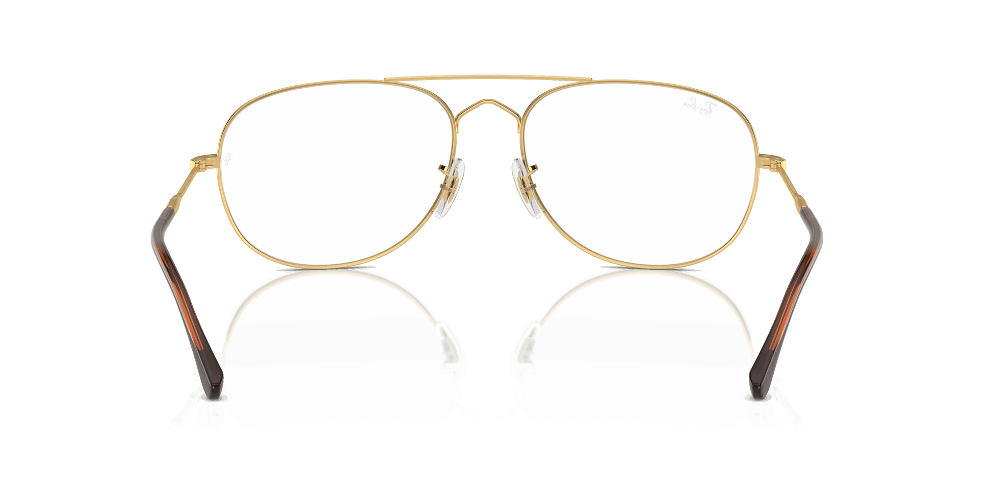 [Clear Lenses, Polished Arista Gold Frame]