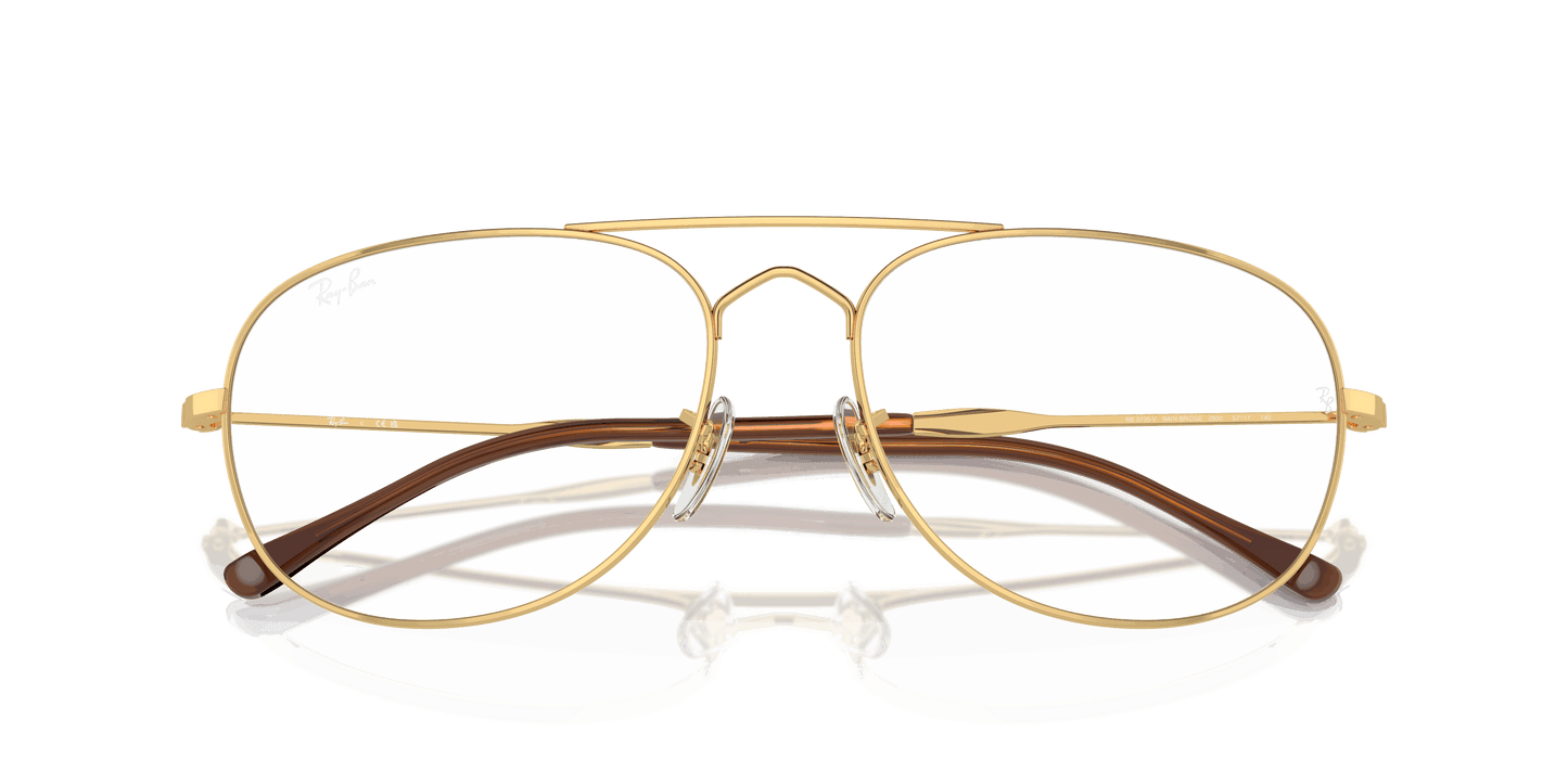 [Clear Lenses, Polished Arista Gold Frame]