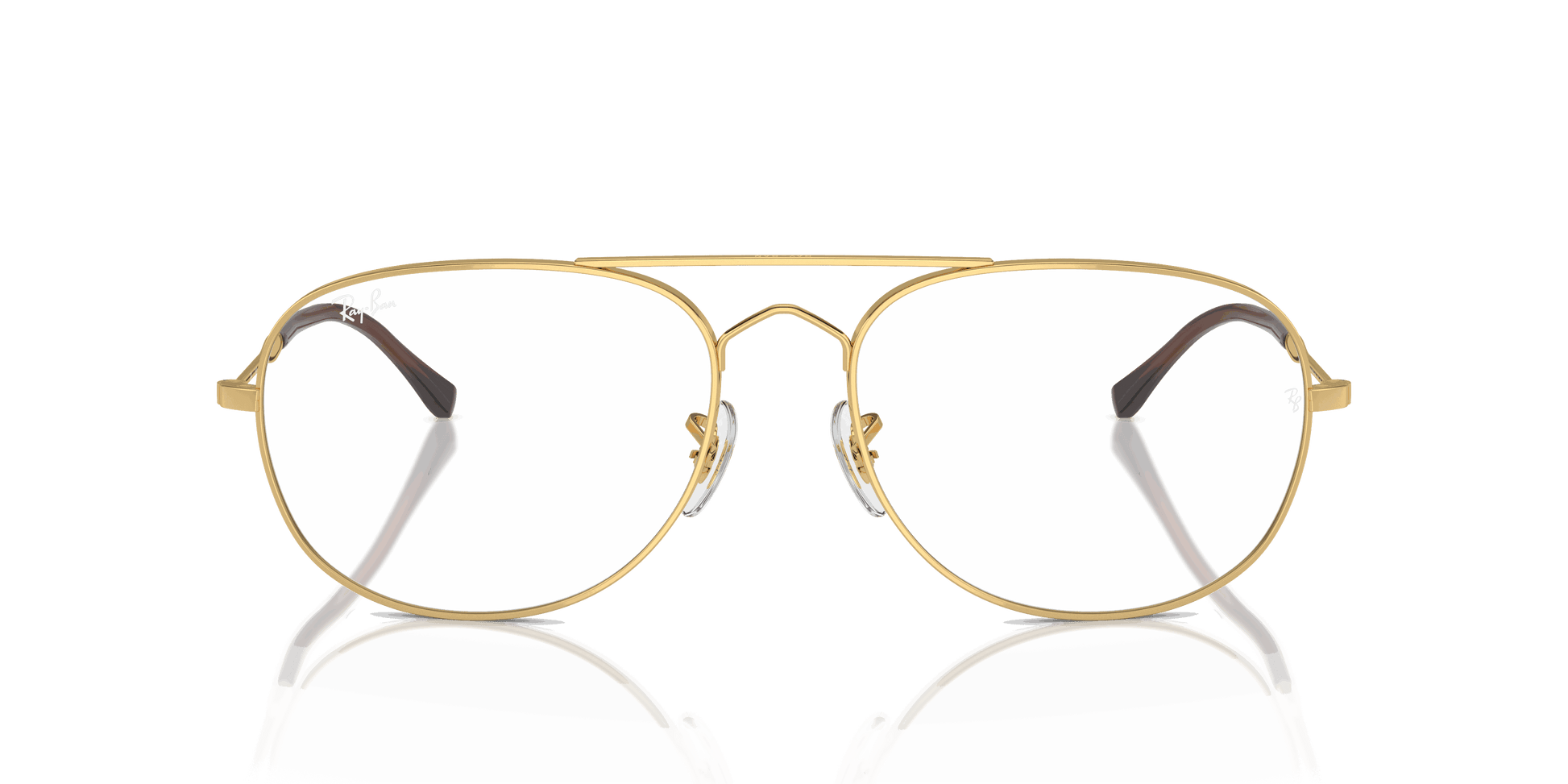 [Clear Lenses, Polished Arista Gold Frame]