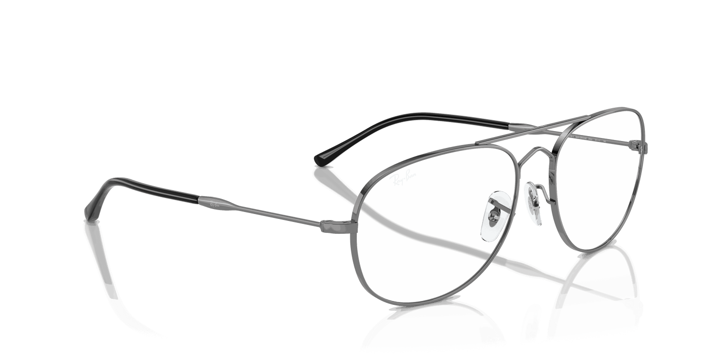 [Clear Lenses, Polished Gunmetal Frame]