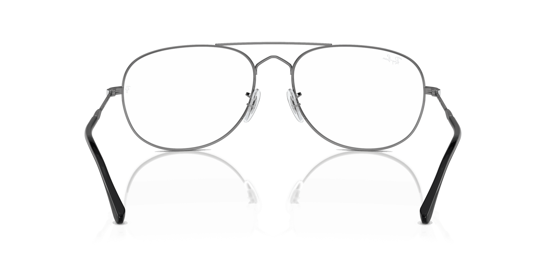 [Clear Lenses, Polished Gunmetal Frame]
