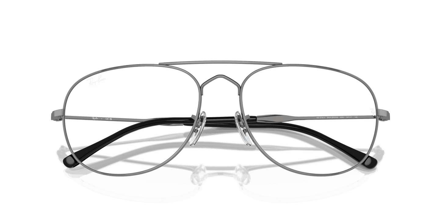 [Clear Lenses, Polished Gunmetal Frame]