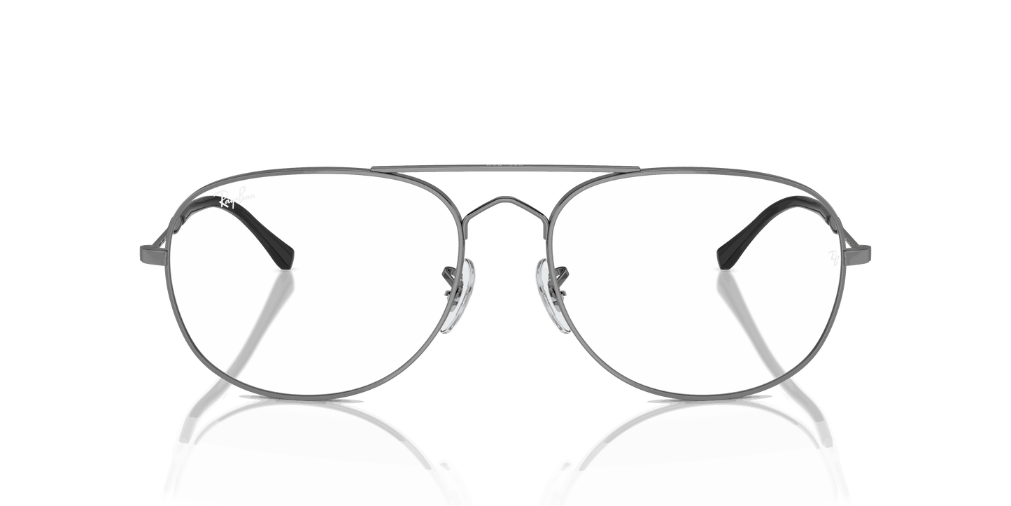 [Clear Lenses, Polished Gunmetal Frame]