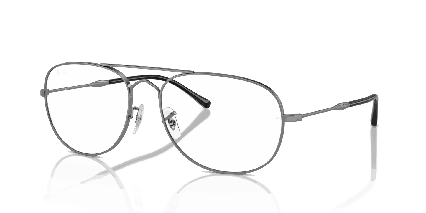 [Clear Lenses, Polished Gunmetal Frame]