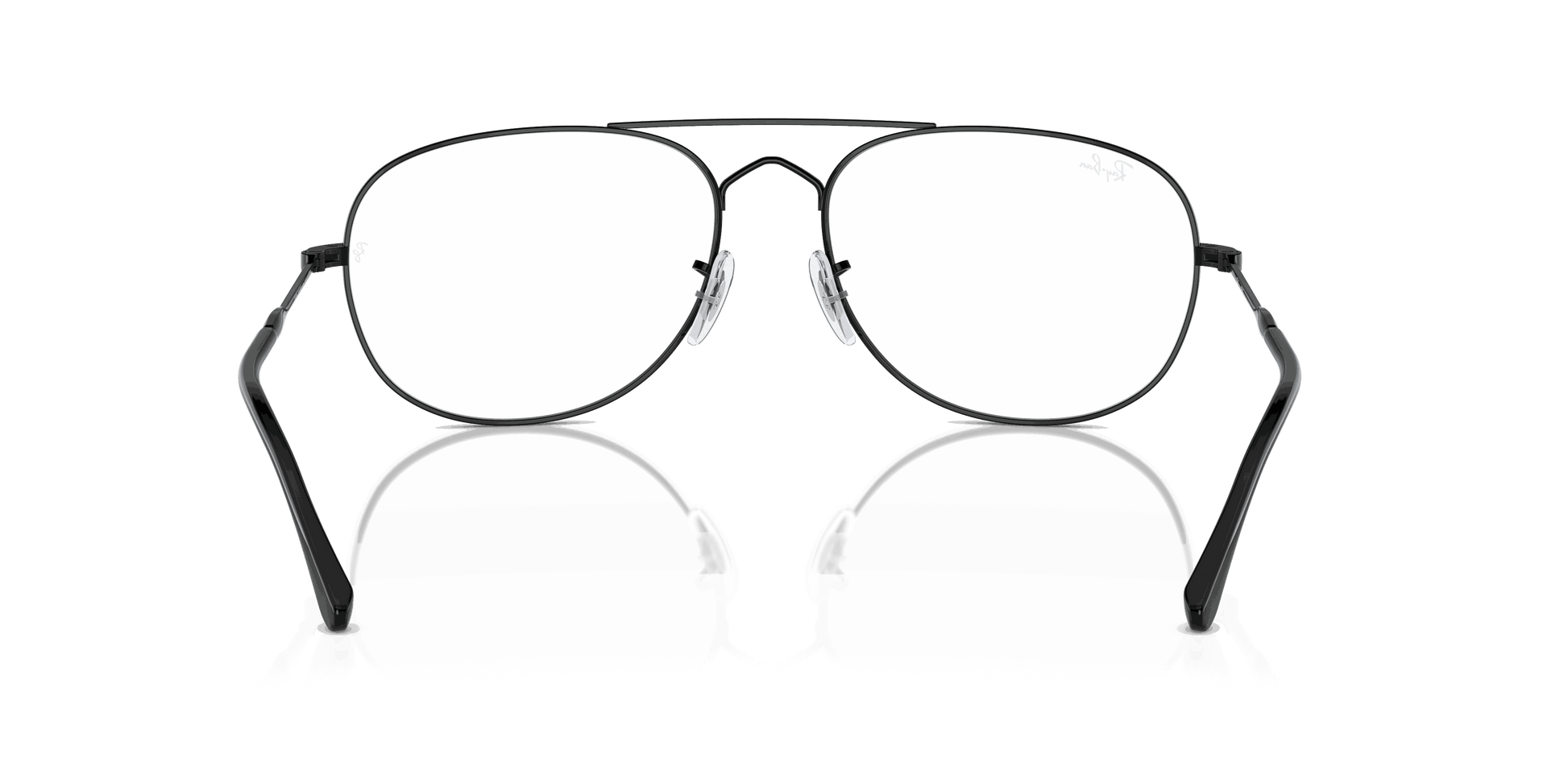 [Clear Lenses, Polished Black Frame]