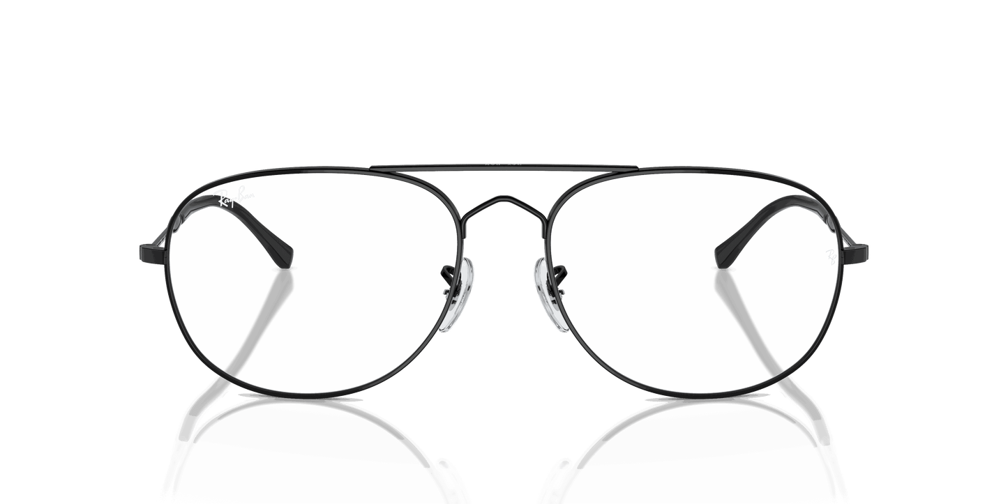[Clear Lenses, Polished Black Frame]