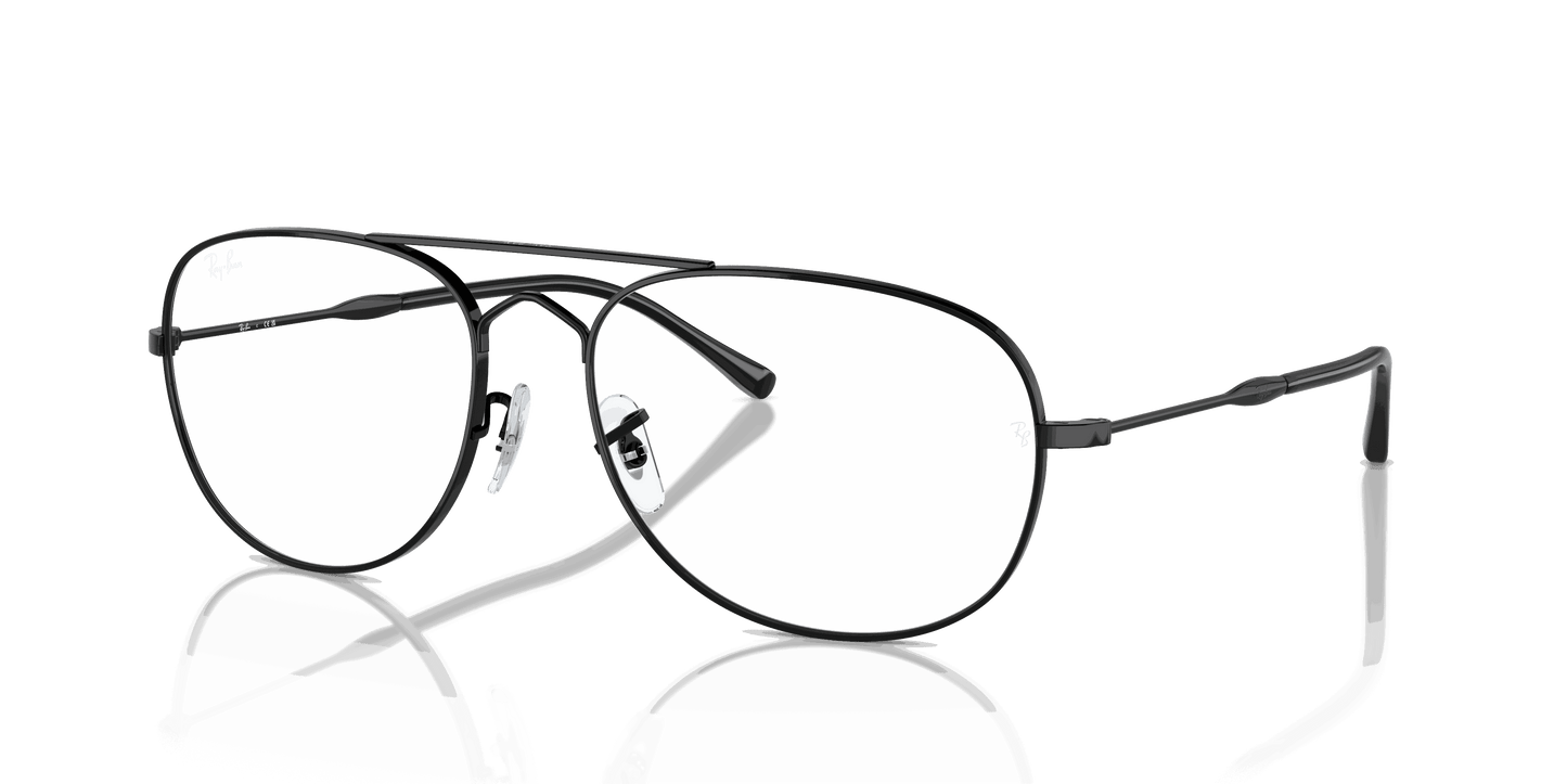 [Clear Lenses, Polished Black Frame]