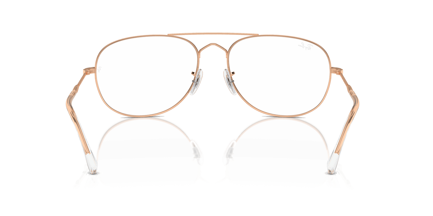 [Clear Lenses, Polished Rose Gold Frame]