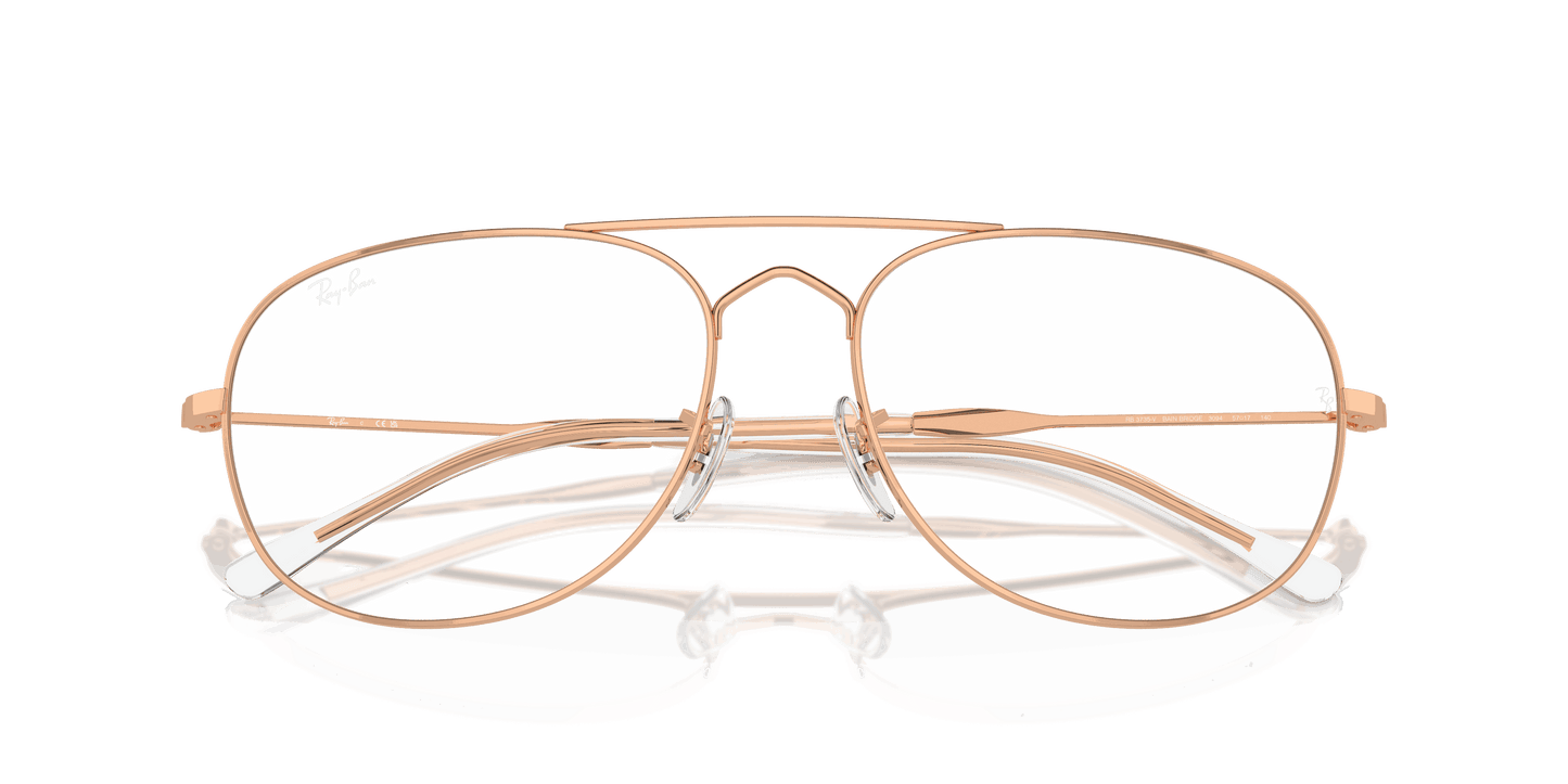 [Clear Lenses, Polished Rose Gold Frame]