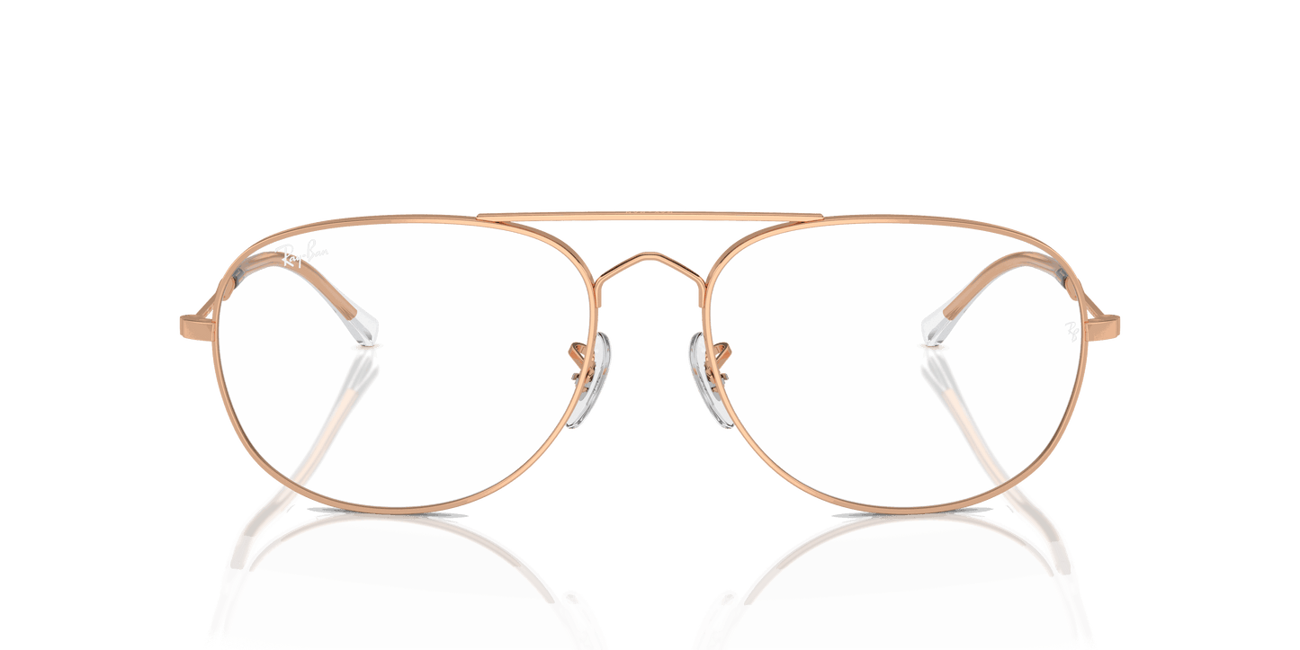 [Clear Lenses, Polished Rose Gold Frame]