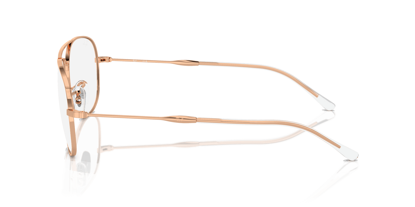 [Clear Lenses, Polished Rose Gold Frame]