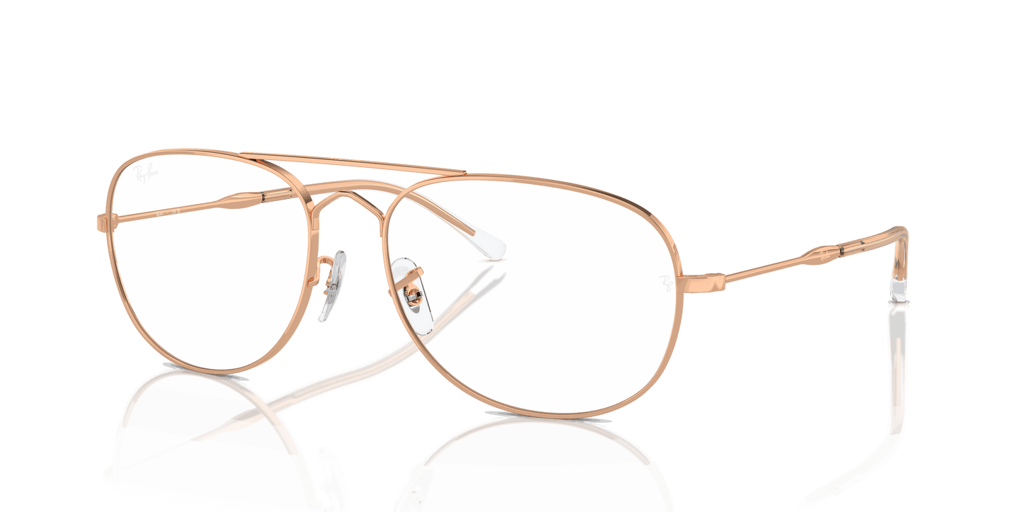 [Clear Lenses, Polished Rose Gold Frame]