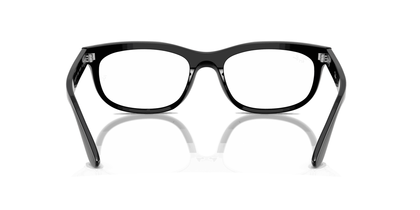 [Clear Lenses, Polished Black Frame]