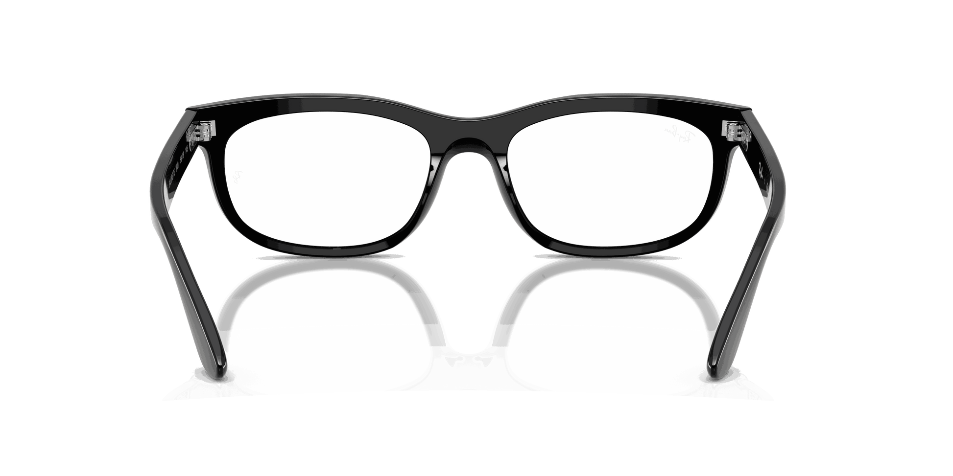 [Clear Lenses, Polished Black Frame]