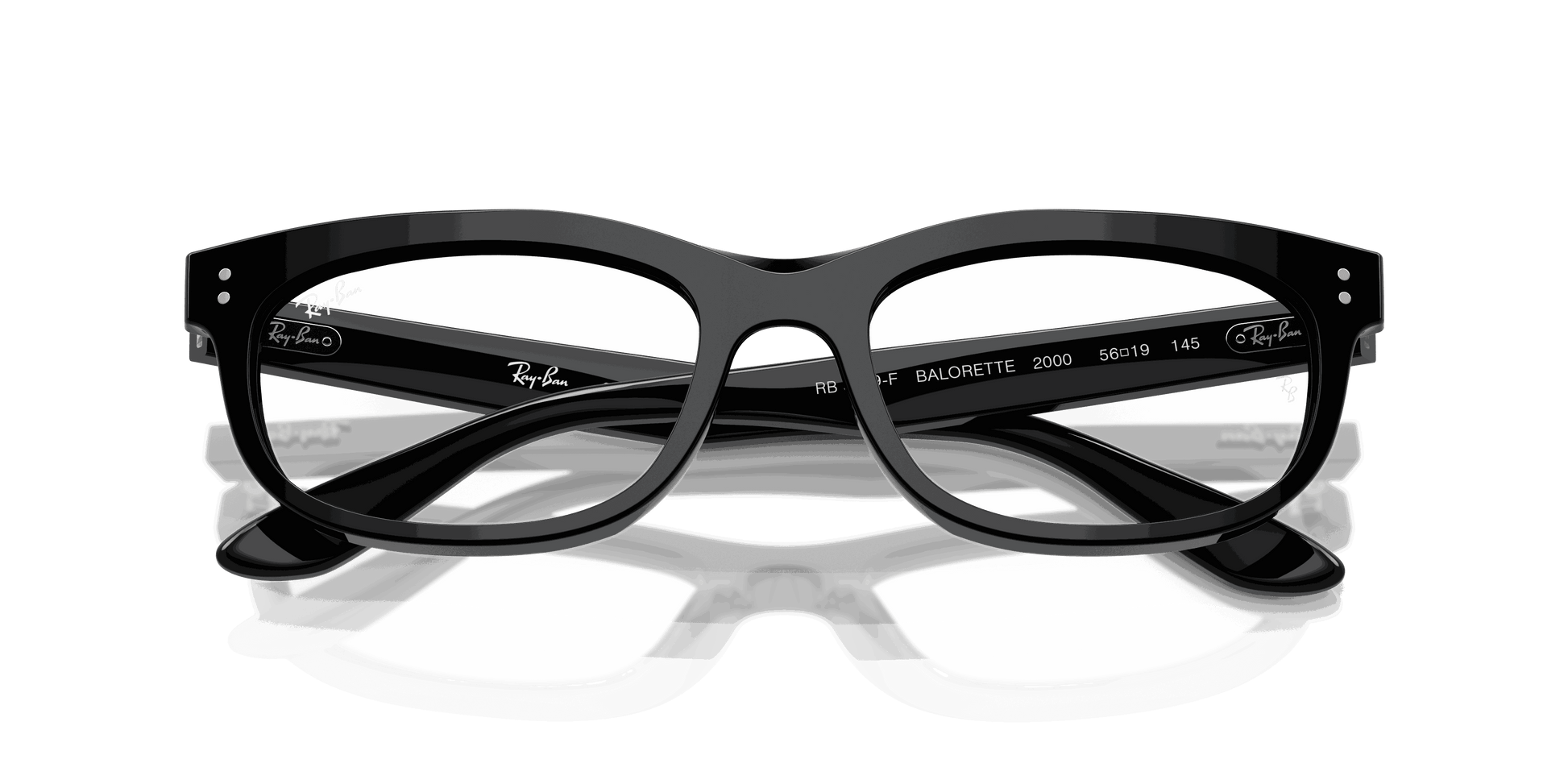 [Clear Lenses, Polished Black Frame]