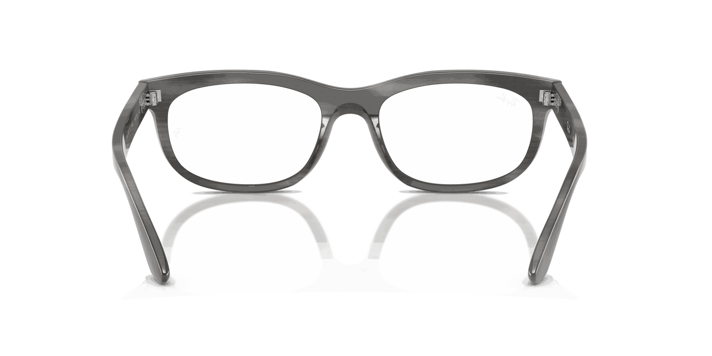 [Clear Lenses, Polished Striped Gray Frame]
