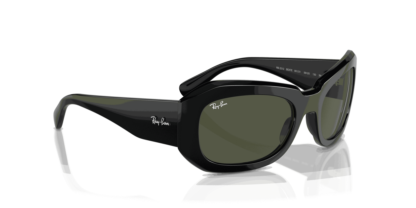 [Green Lenses, Polished Black Frame]