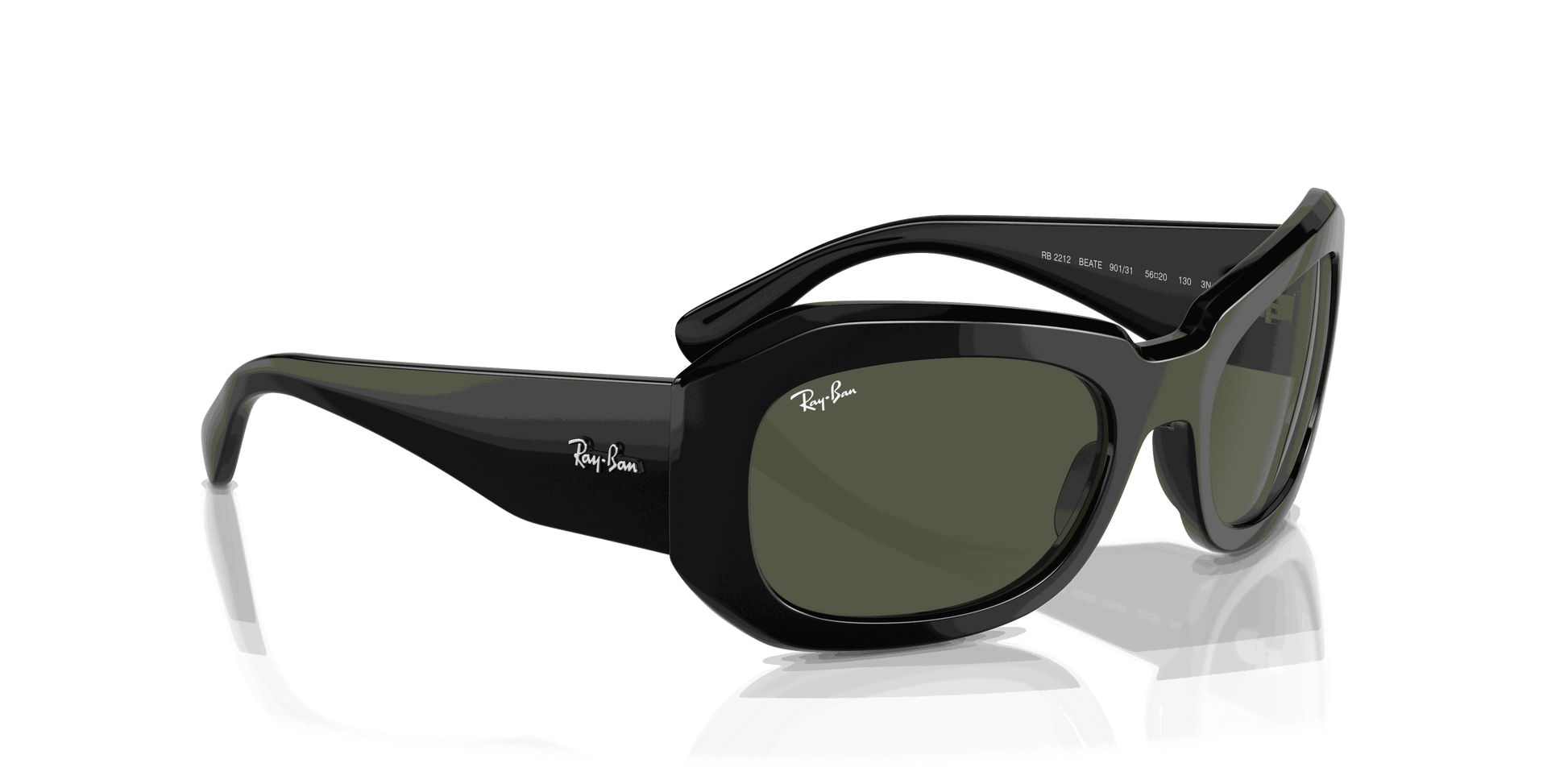 [Green Lenses, Polished Black Frame]