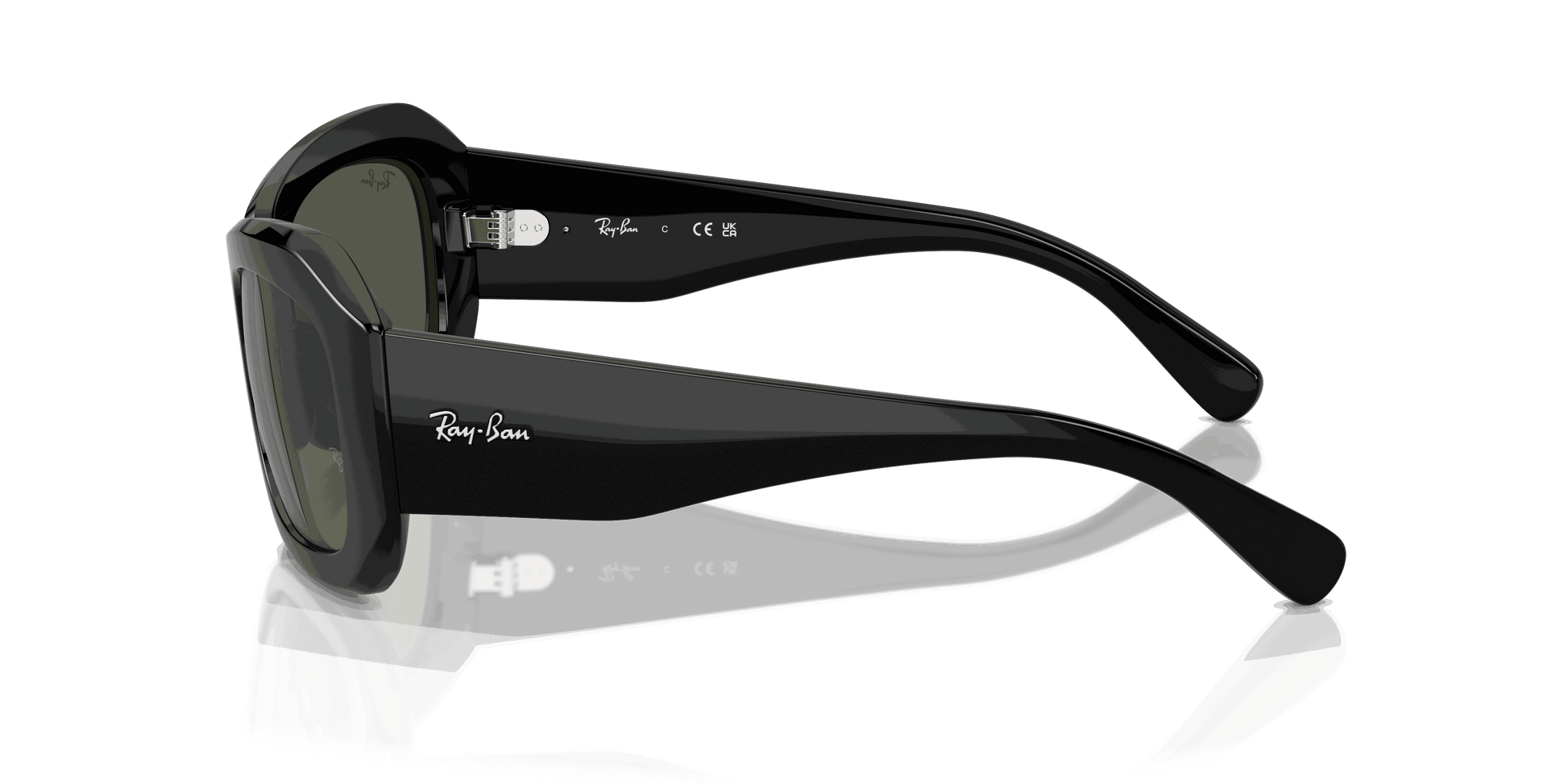 [Green Lenses, Polished Black Frame]