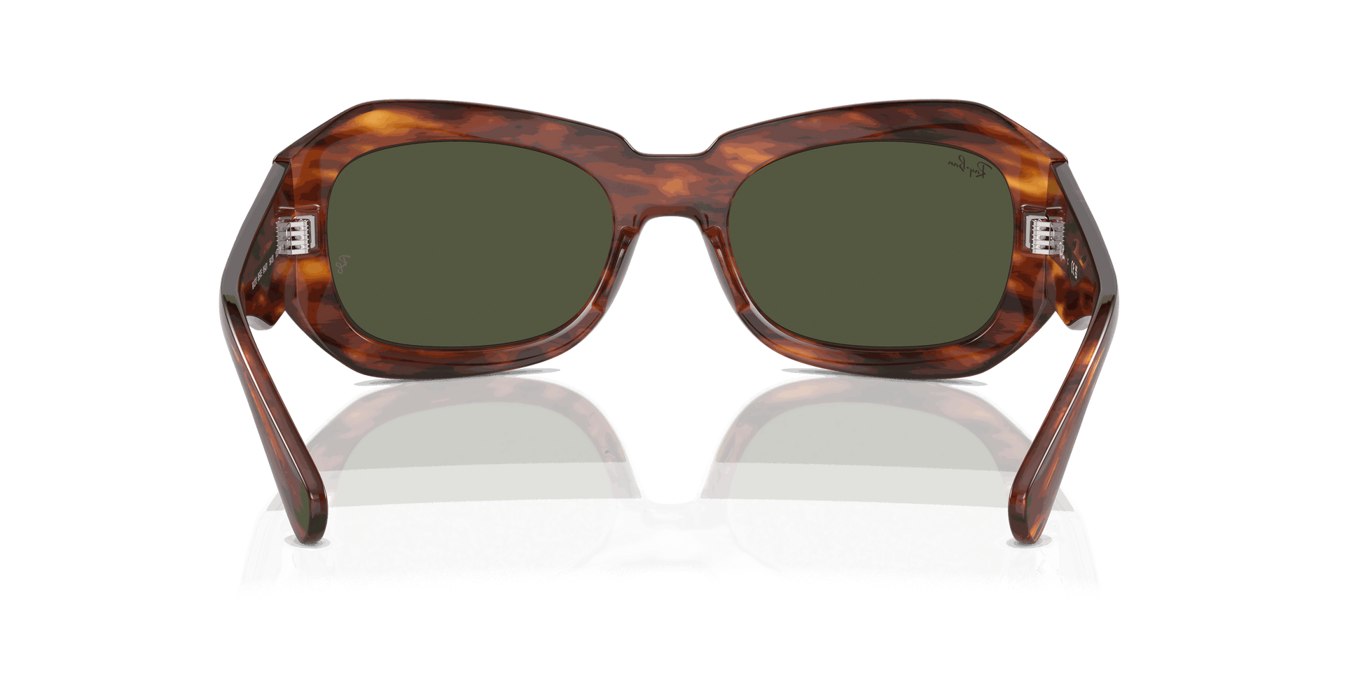 [Green Lenses, Polished Striped Havana Frame]