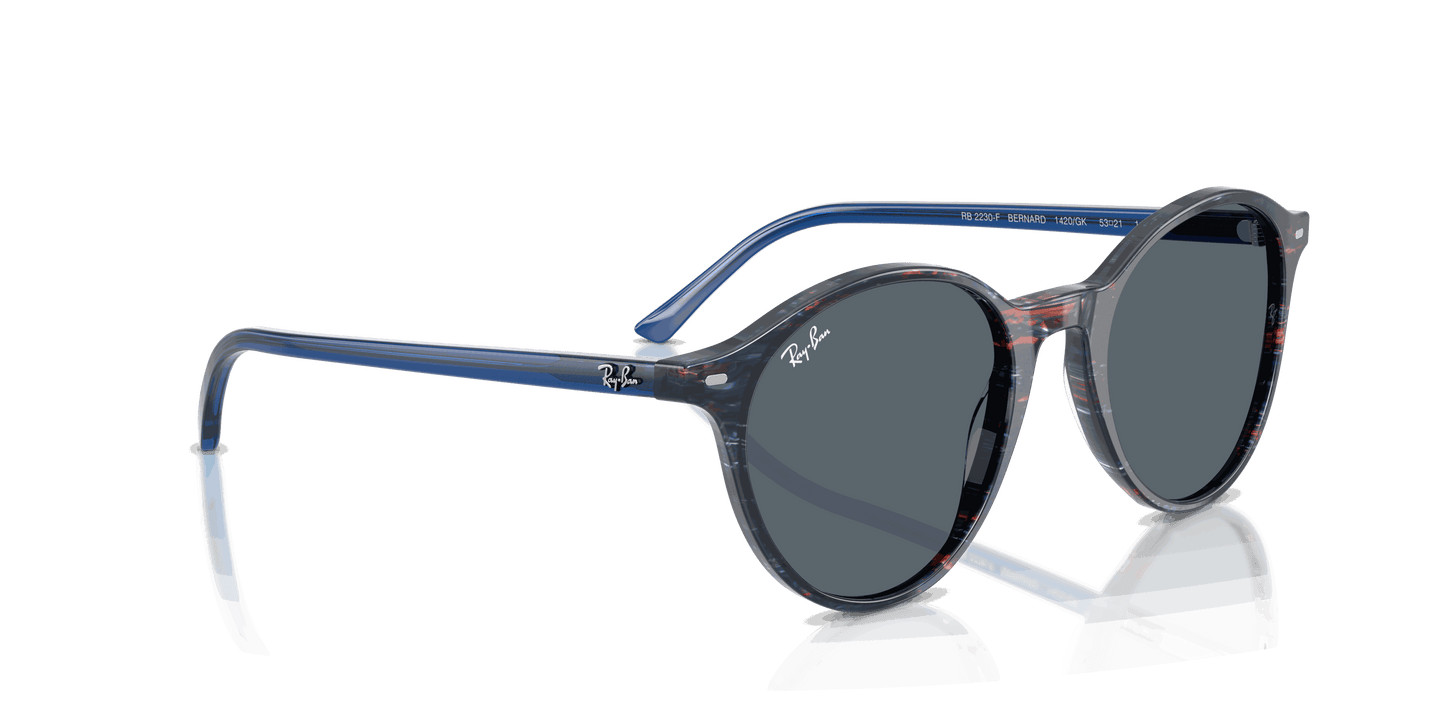 [Blue Lenses, Polished Transparent Shade Fantasy Blue Frame]