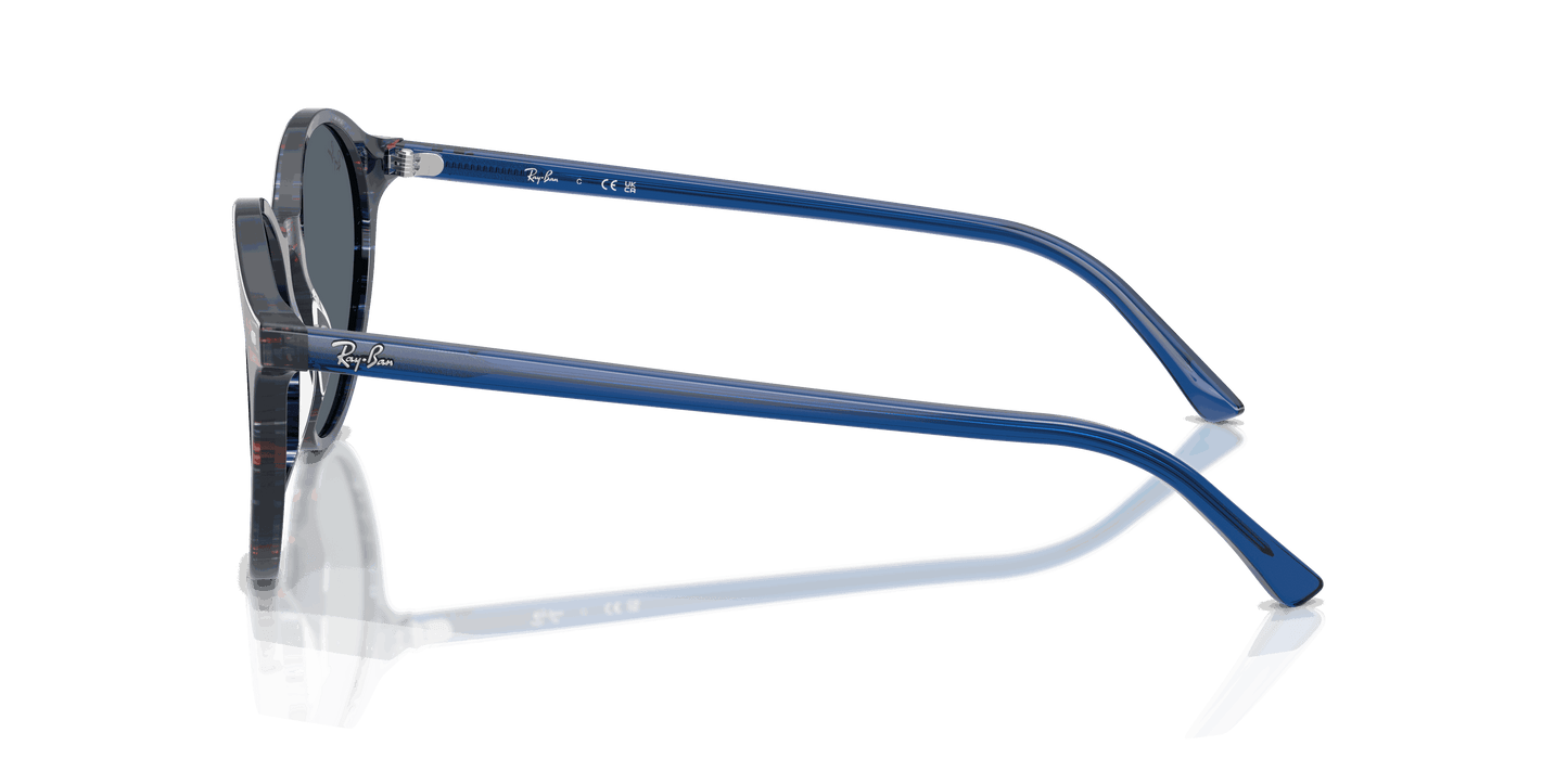 [Blue Lenses, Polished Transparent Shade Fantasy Blue Frame]