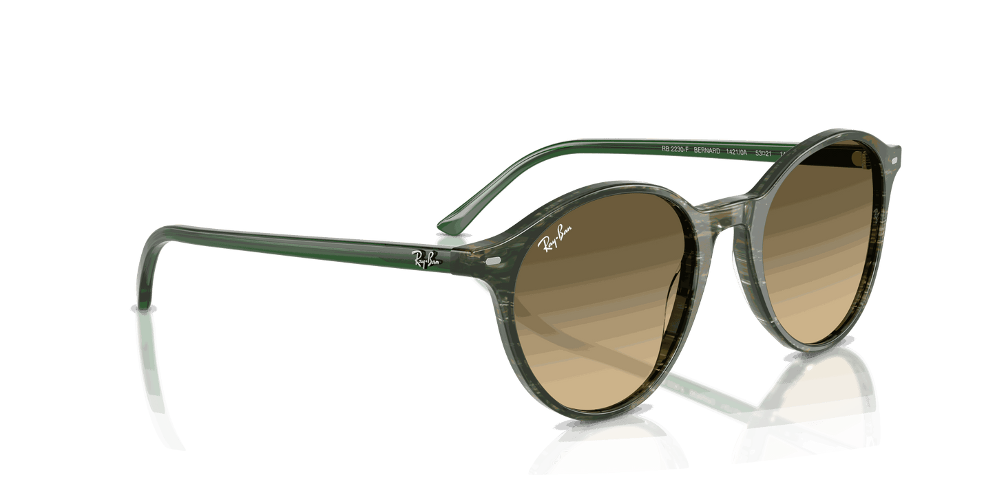 [Brown Lenses, Polished Transparent Shade Fantasy Green Frame]