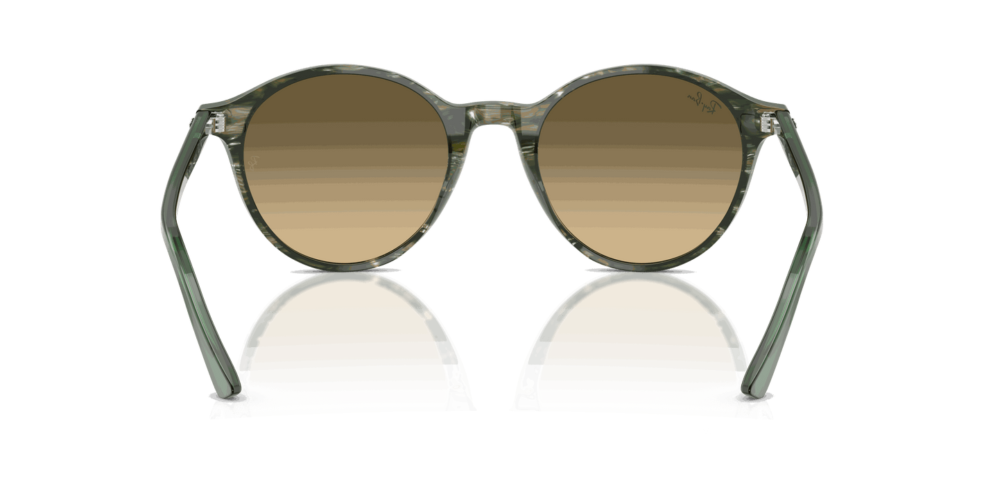 [Brown Lenses, Polished Transparent Shade Fantasy Green Frame]