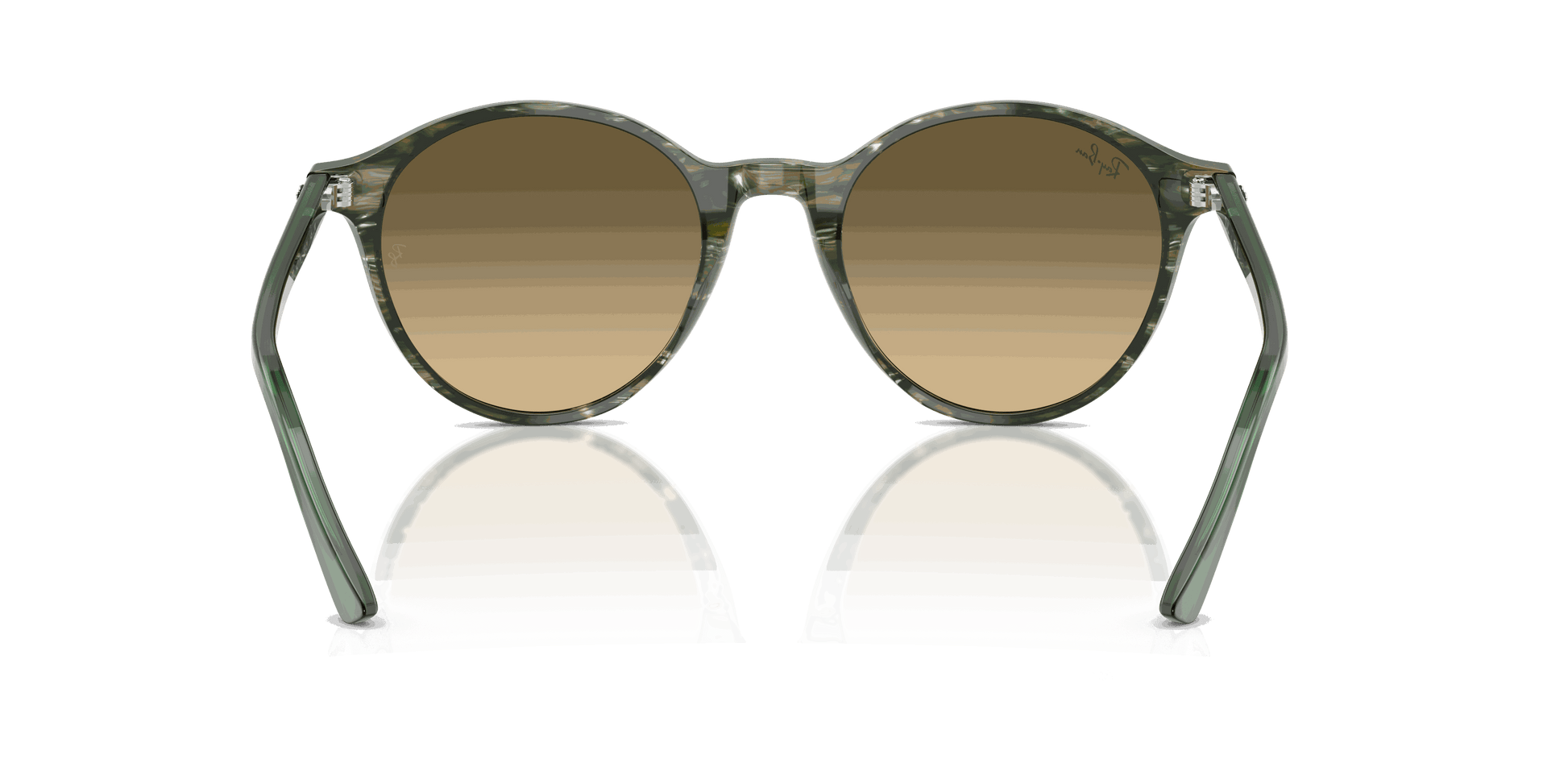 [Brown Lenses, Polished Transparent Shade Fantasy Green Frame]