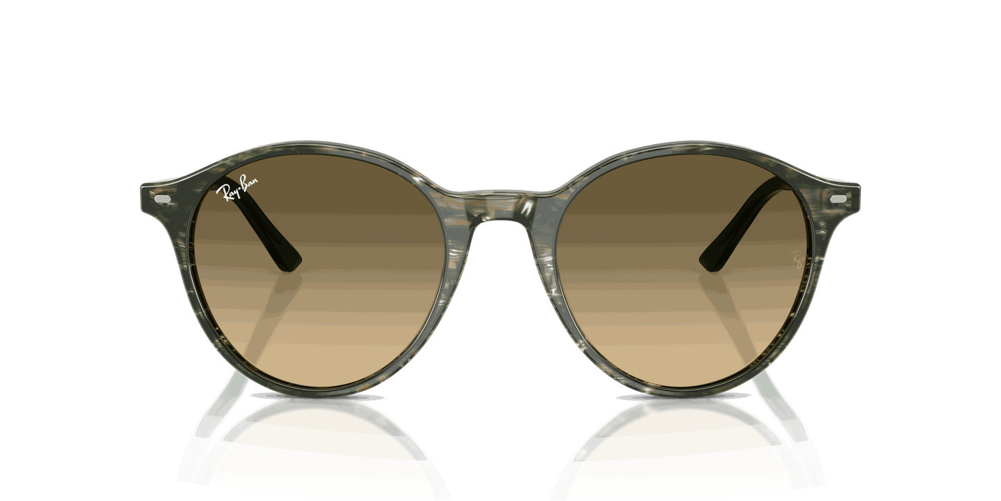 [Brown Lenses, Polished Transparent Shade Fantasy Green Frame]