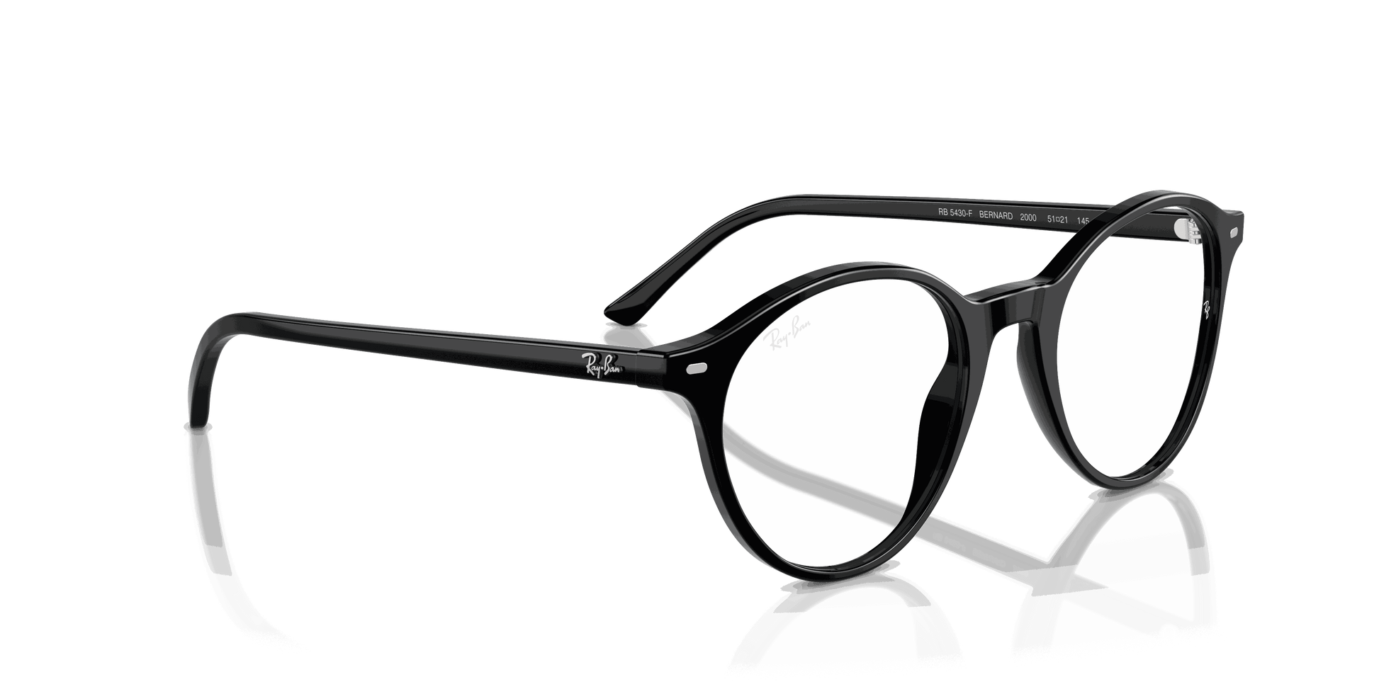 [Clear Lenses, Polished Black Frame]