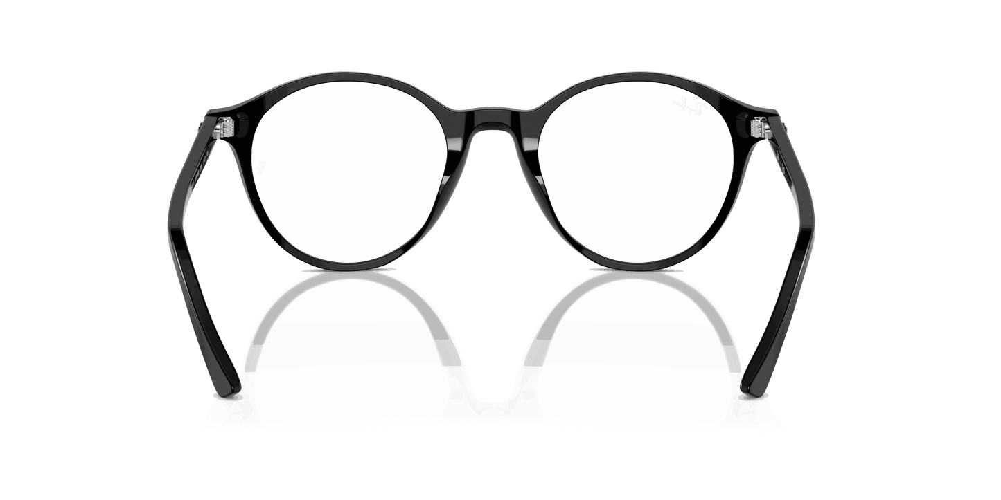 [Clear Lenses, Polished Black Frame]