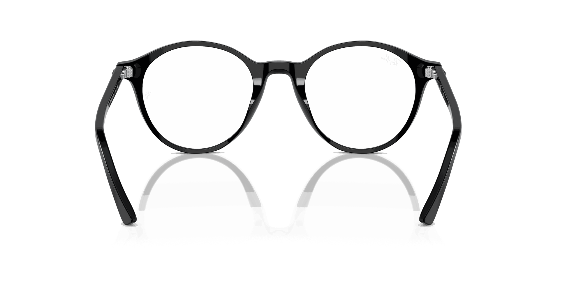 [Clear Lenses, Polished Black Frame]