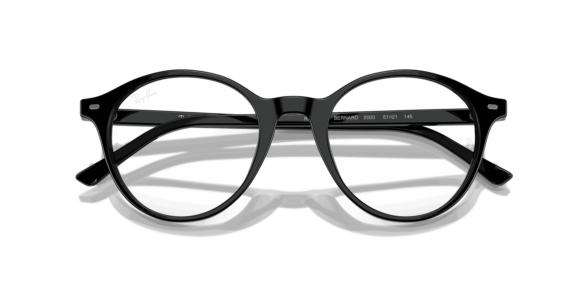 [Clear Lenses, Polished Black Frame]