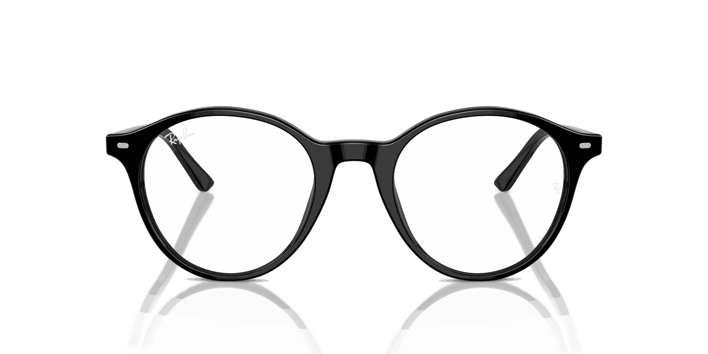 [Clear Lenses, Polished Black Frame]