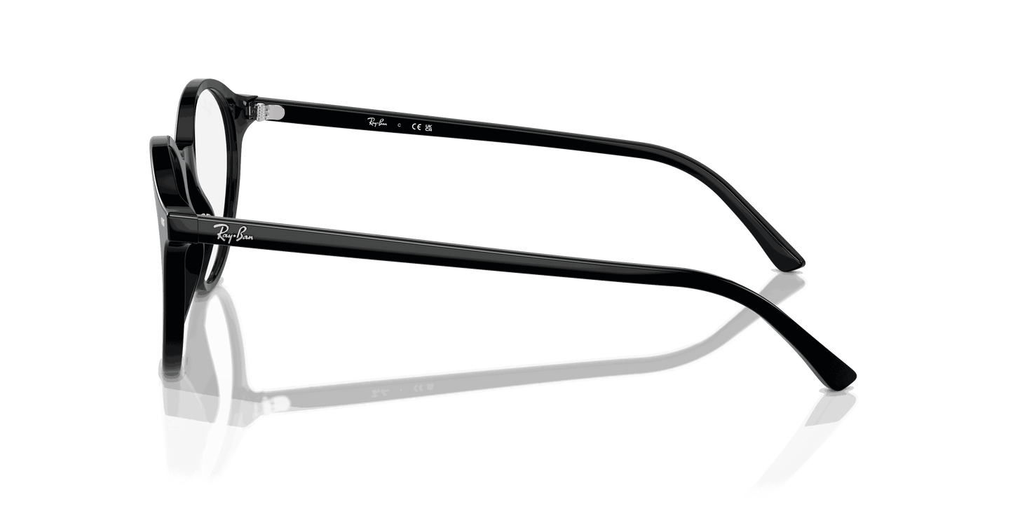 [Clear Lenses, Polished Black Frame]