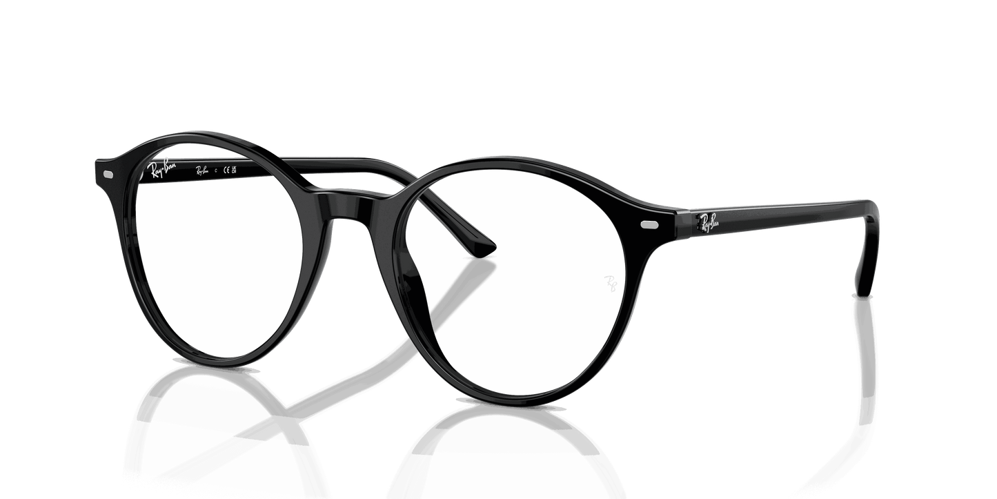[Clear Lenses, Polished Black Frame]