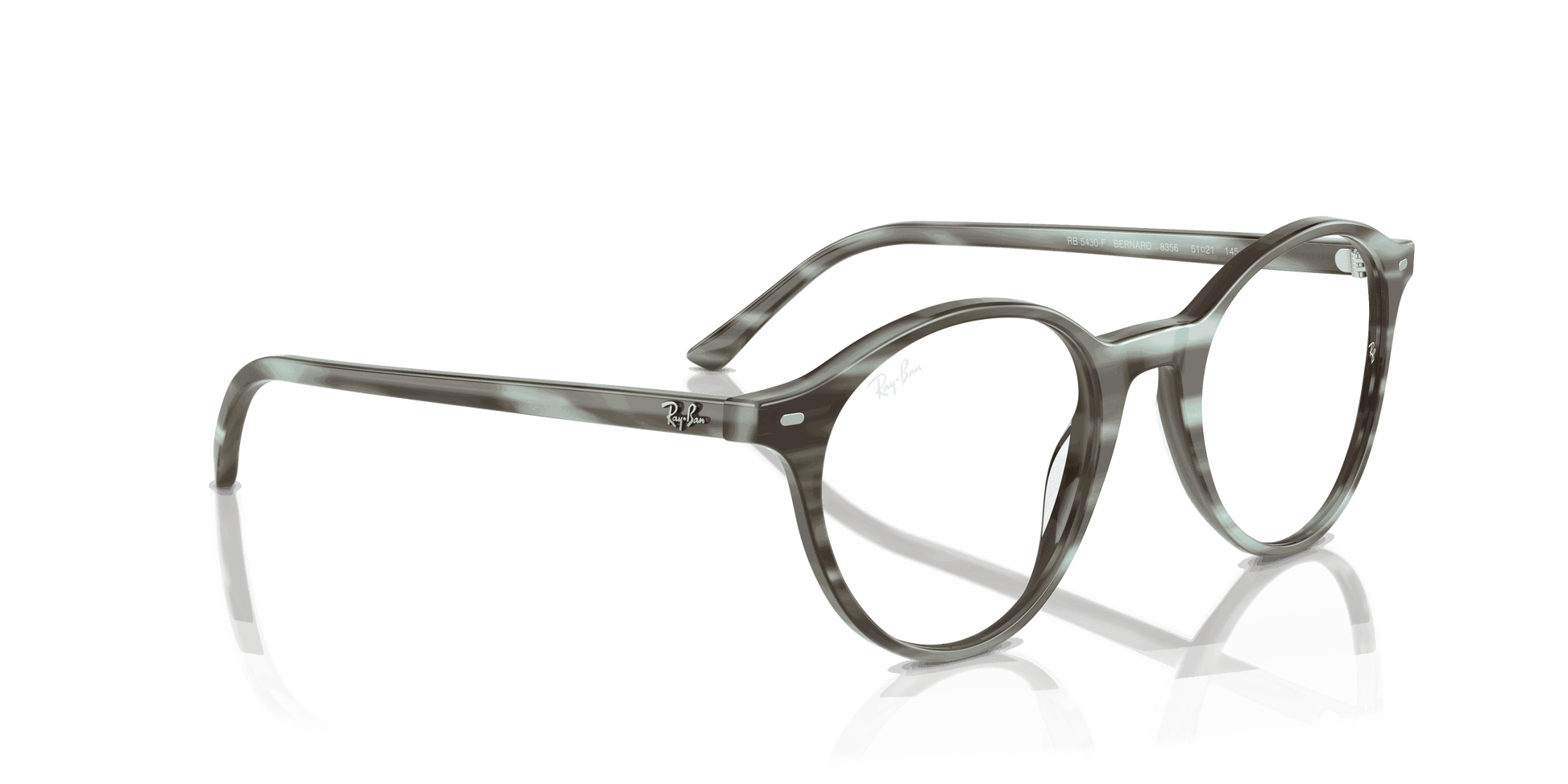 [Clear Lenses, Polished Striped Green Frame]