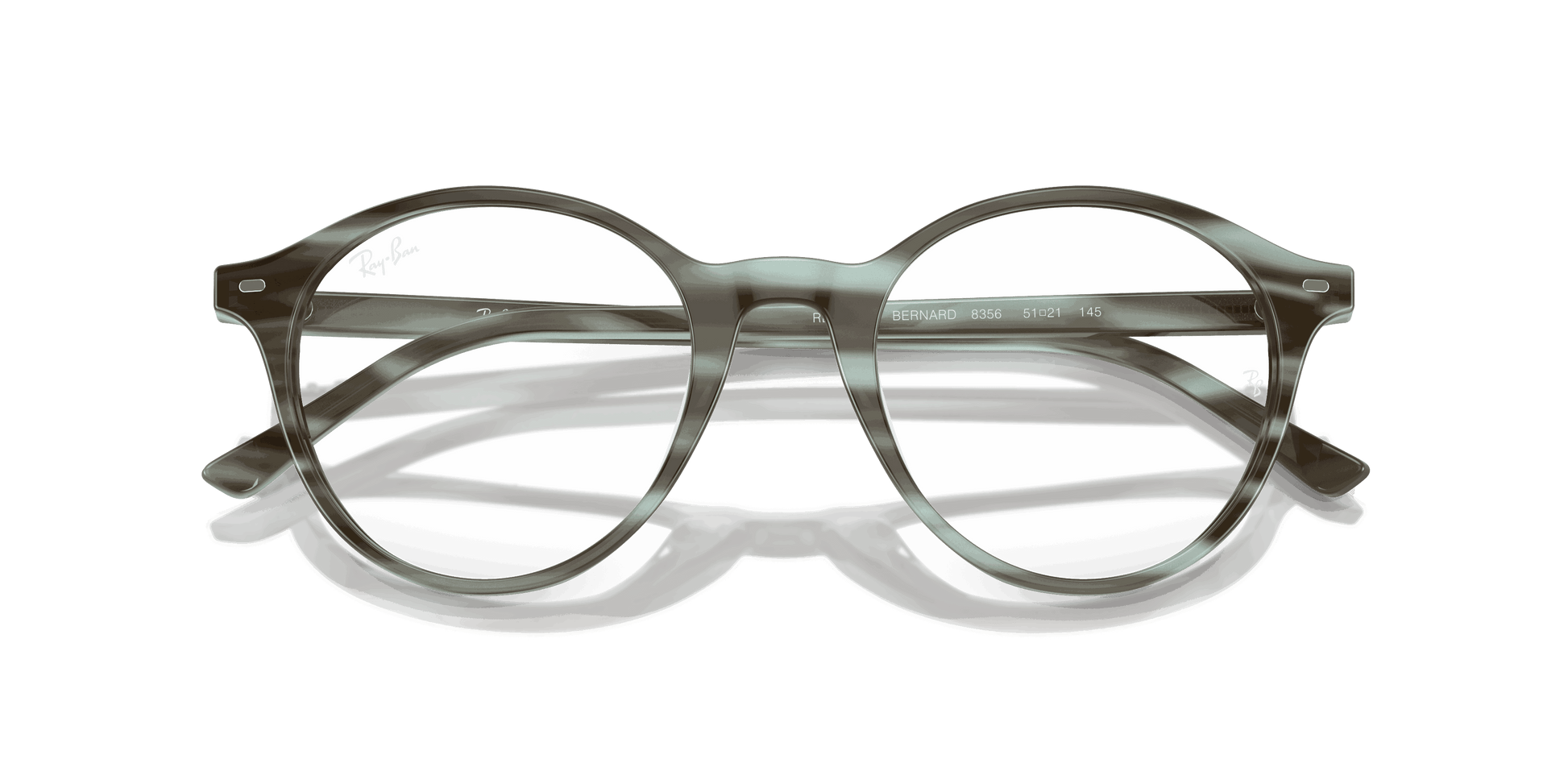 [Clear Lenses, Polished Striped Green Frame]